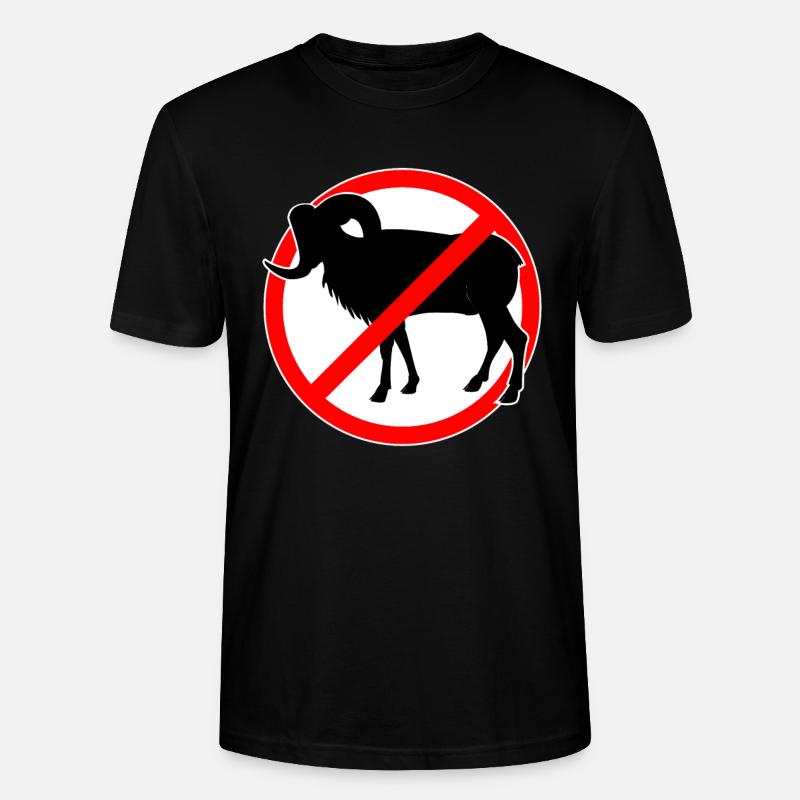 Chèvres ou mouflons interdits - chèvre - T-shirt bio CRAFTER Stanley Stella Unisexe - noir