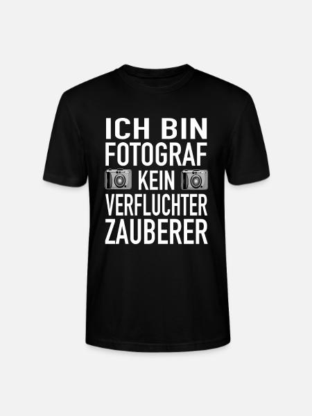 Fotograf Zauberer Fotografie Spiegelreflexkamera - Stanley/Stella Unisex Bio-T-Shirt CRAFTER - Schwarz
