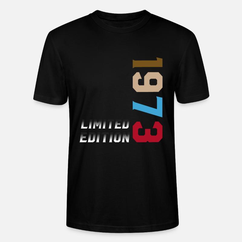 Édition Limitée 1973 - Anniversaire 1973 - T-shirt bio CRAFTER Stanley Stella Unisexe - noir