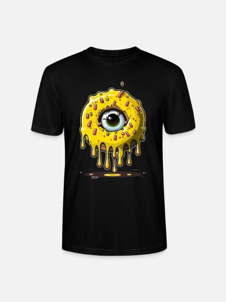 Monster Eye Donut - Stanley/Stella CRAFTER Unisex Organic T-Shirt - black