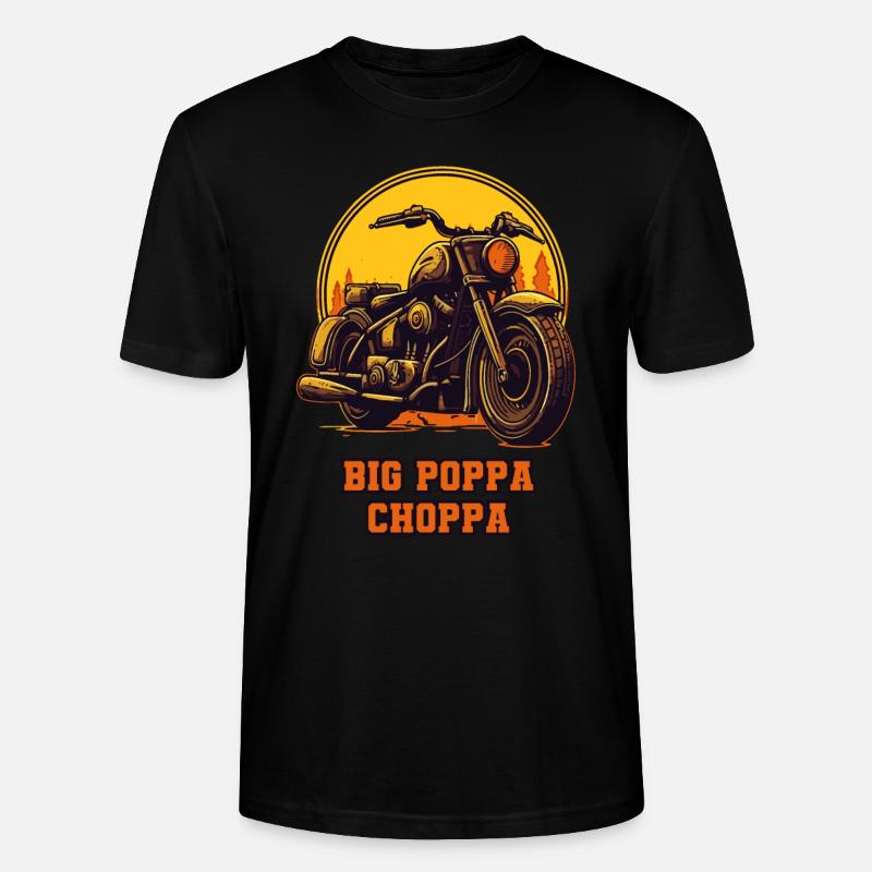 Big Papa Chopper Dad – Motorrad - Stanley/Stella Unisex Bio-T-Shirt CRAFTER - Schwarz
