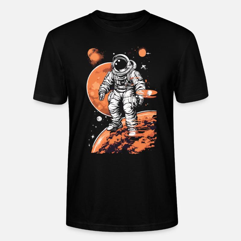 Astronaute cool dans l’espace - T-shirt bio CRAFTER Stanley Stella Unisexe - noir
