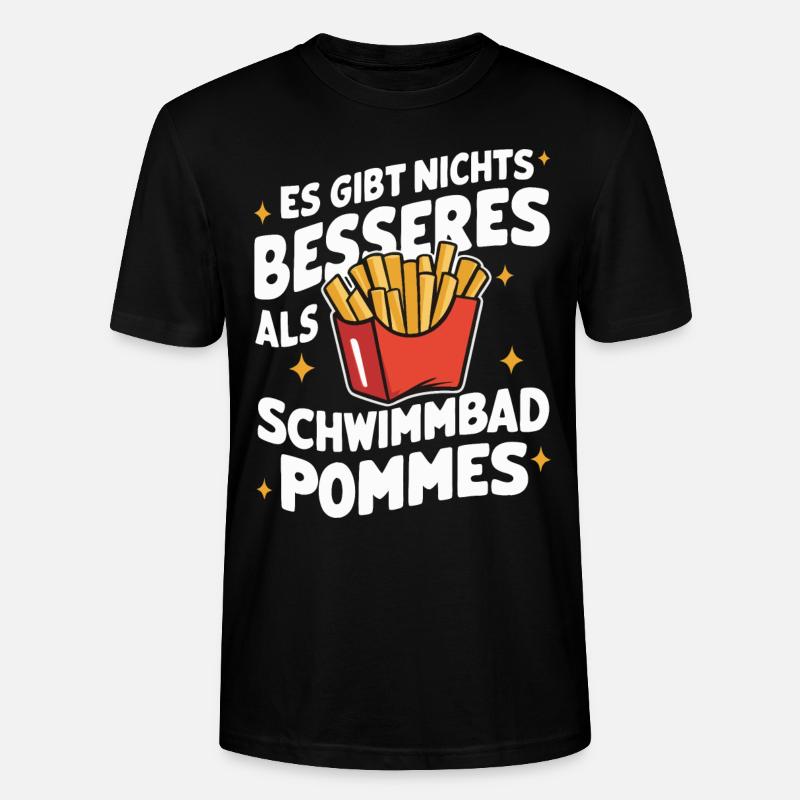 Frites, frites, restauration rapide - T-shirt bio CRAFTER Stanley Stella Unisexe - noir