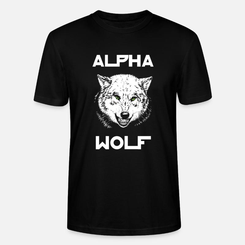Alpha Wolf Wildlife - Stanley/Stella Unisex Bio-T-Shirt CRAFTER - Schwarz