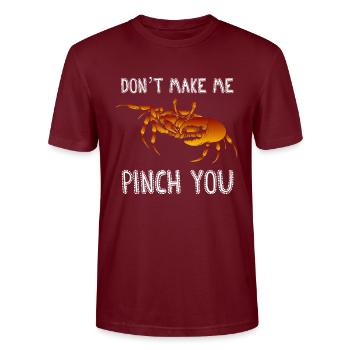Cancer Fruits de mer - T-shirt bio CRAFTER Stanley Stella Unisexe - bordeaux - Devant - Alina (178cm) & Michal (187cm)
