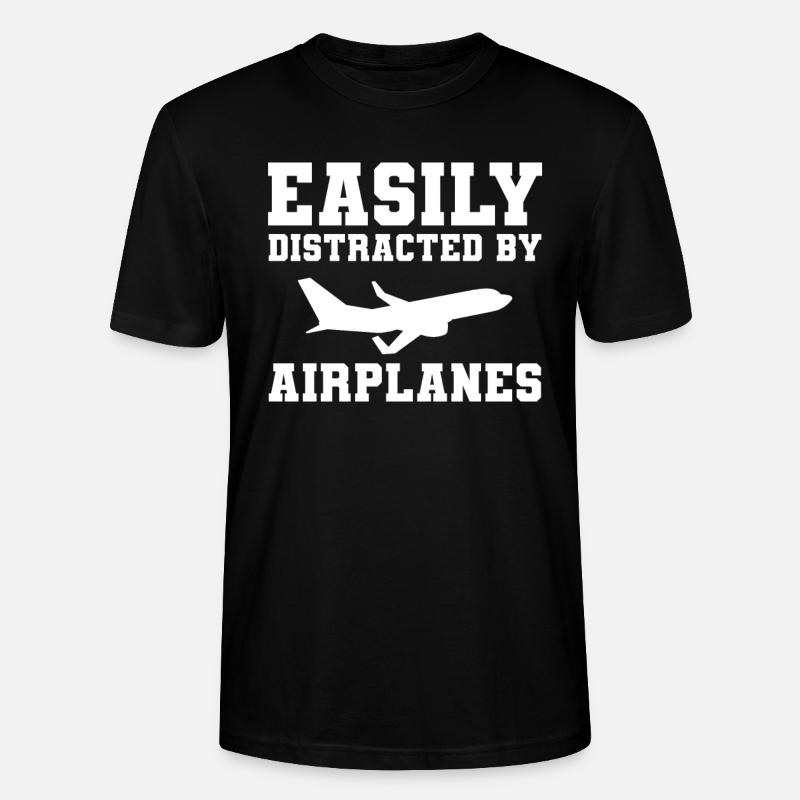 Flugzeug-Pilot Luftfahrt - Stanley/Stella Unisex Bio-T-Shirt CRAFTER - Schwarz