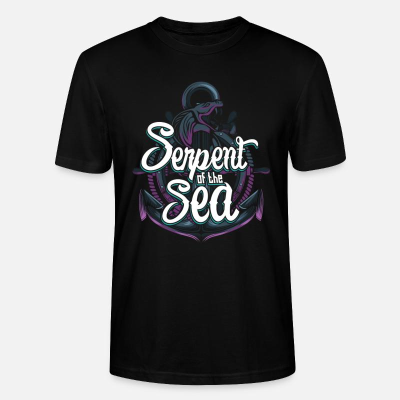 serpent de mer - T-shirt bio CRAFTER Stanley Stella Unisexe - noir