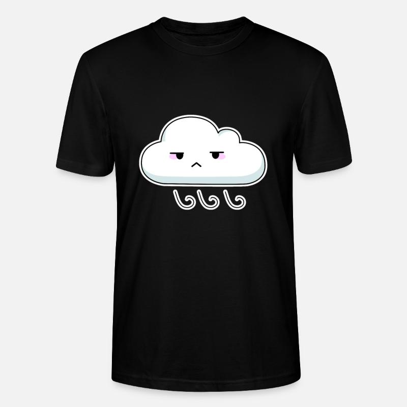 cloud - Stanley/Stella CRAFTER Unisex Organic T-Shirt - black