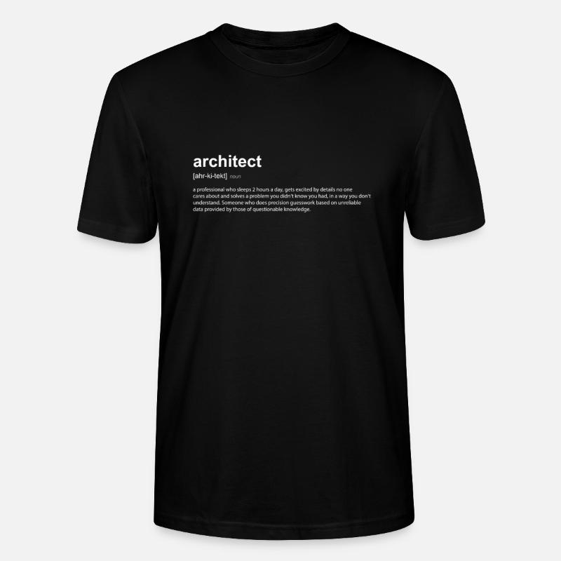 Architekt Definition Englisch - Stanley/Stella Unisex Bio-T-Shirt CRAFTER - Schwarz