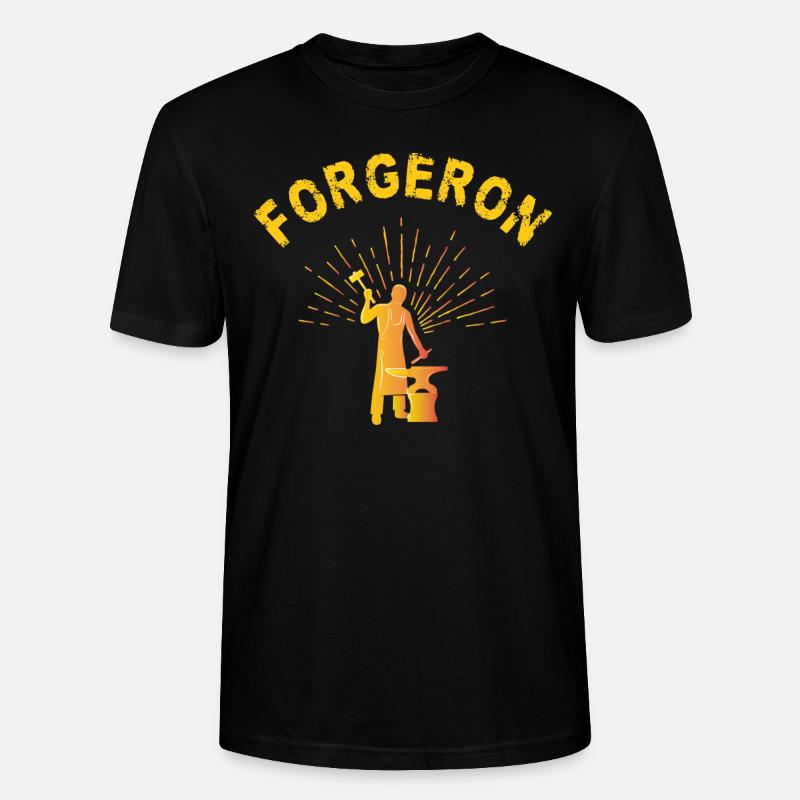 FORGERON - T-shirt bio CRAFTER Stanley Stella Unisexe - noir
