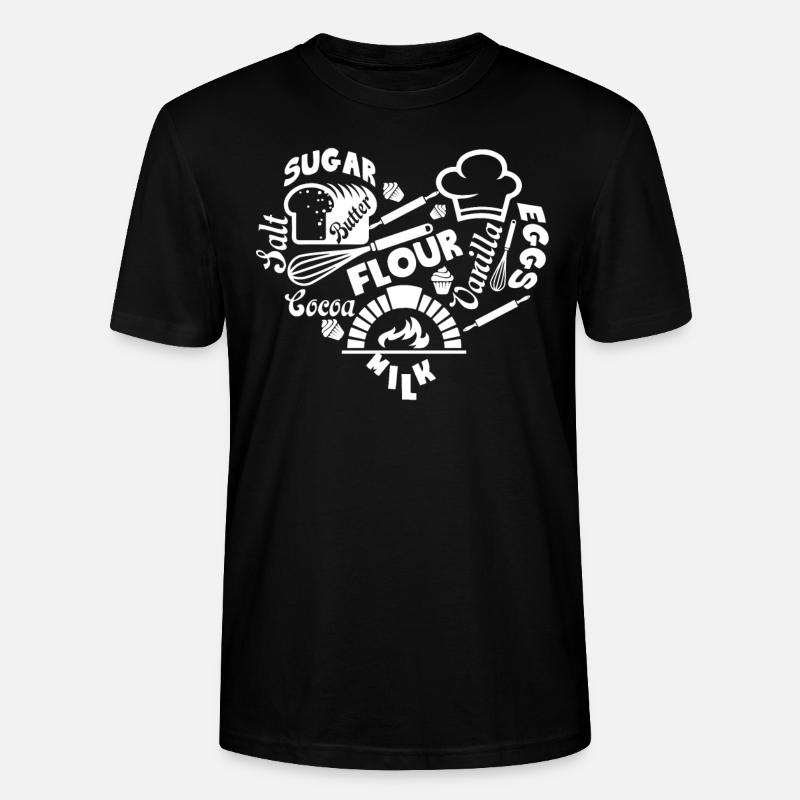 Baker Baker Heart - Stanley/Stella CRAFTER Unisex Organic T-Shirt - black