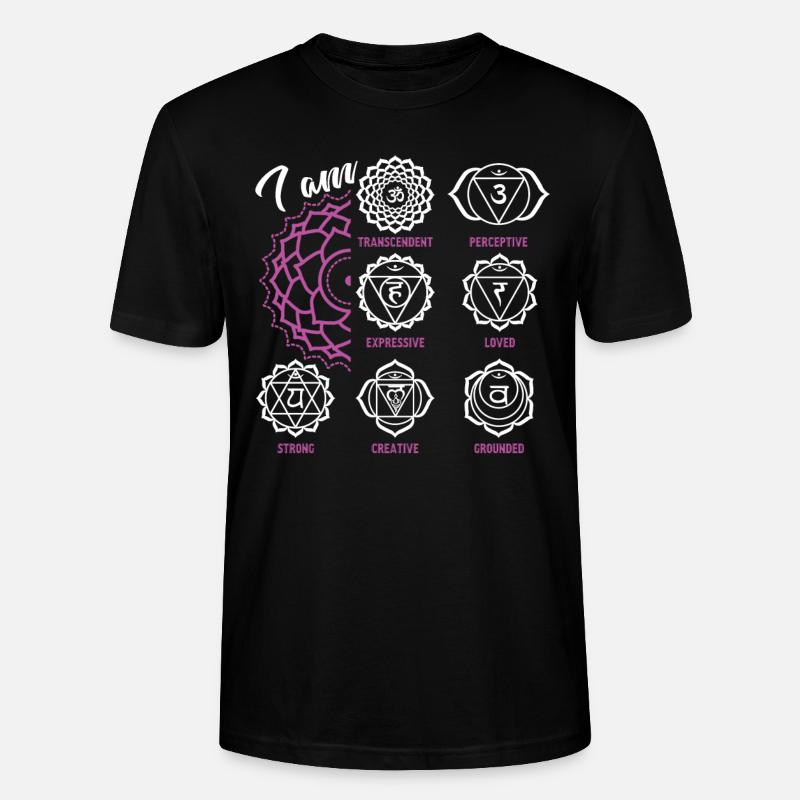 Chakra Lustiges Chakra - Stanley/Stella Unisex Bio-T-Shirt CRAFTER - Schwarz