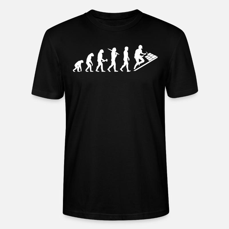 Dachdecker Dachklempner Evolution Cadeau - T-shirt bio CRAFTER Stanley Stella Unisexe - noir