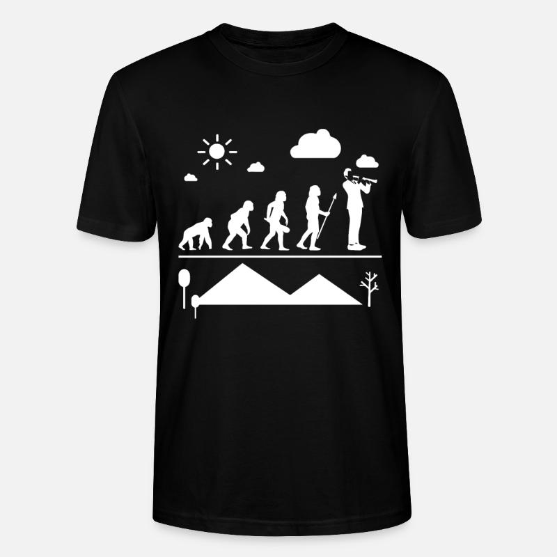 Oboe Oboe Evolution - Stanley/Stella Unisex Bio-T-Shirt CRAFTER - Schwarz