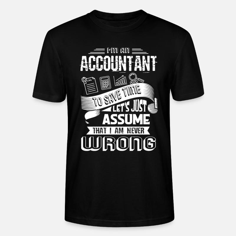 Comptable Je suis comptable - T-shirt bio CRAFTER Stanley Stella Unisexe - noir