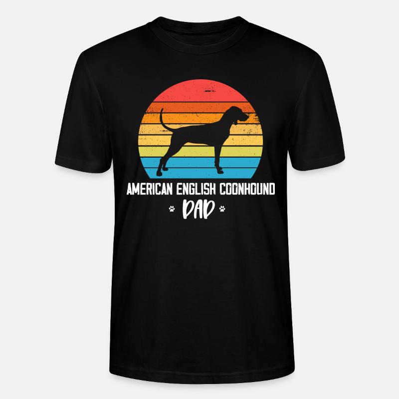 Anglais américain Coonhound - T-shirt bio CRAFTER Stanley Stella Unisexe - noir