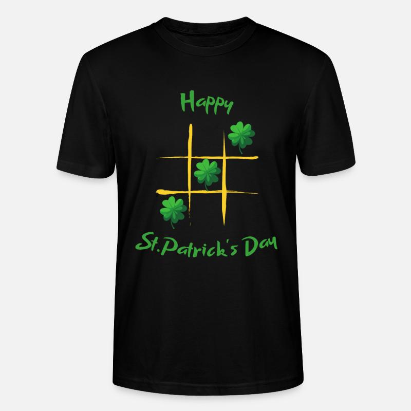 Membre chanceux de la Saint-Patrick - T-shirt bio CRAFTER Stanley Stella Unisexe - noir