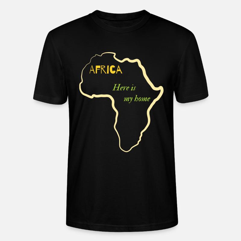 L’Afrique C’est ma maison - T-shirt bio CRAFTER Stanley Stella Unisexe - noir