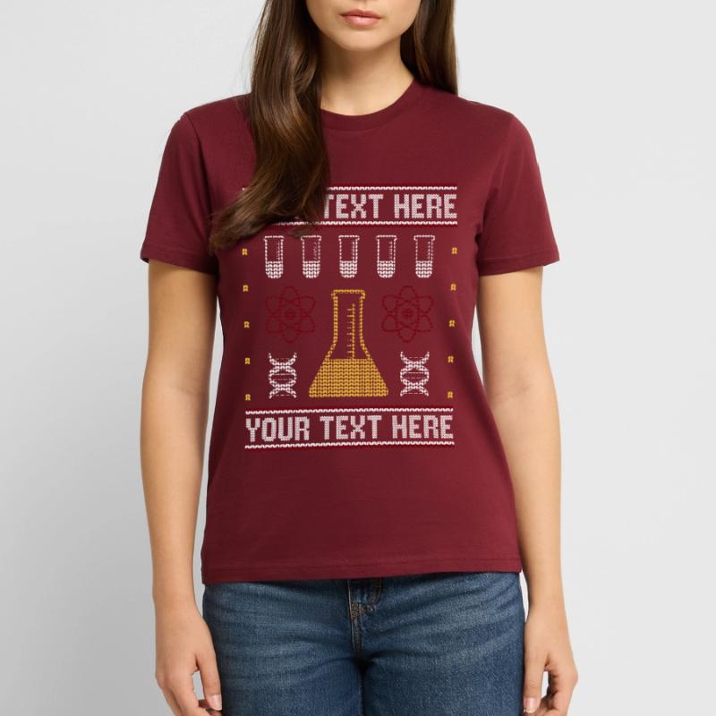 Custom Science Custom Hässlicher Weihnachtspullover Stanley/Stella Unisex Bio-T-Shirt CRAFTER