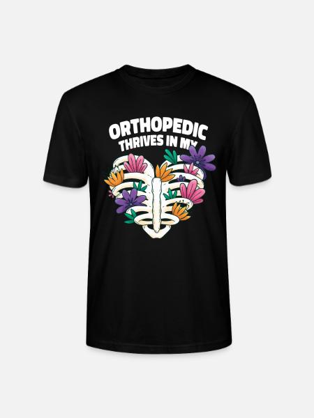 Orthopäde Herz Blumenkunst - Stanley/Stella Unisex Bio-T-Shirt CRAFTER - Schwarz