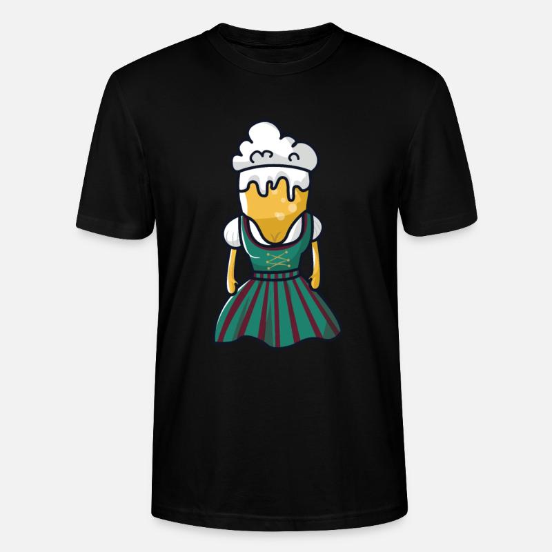 Bier Dirndl Bierzelt - Stanley/Stella Unisex Bio-T-Shirt CRAFTER - Schwarz