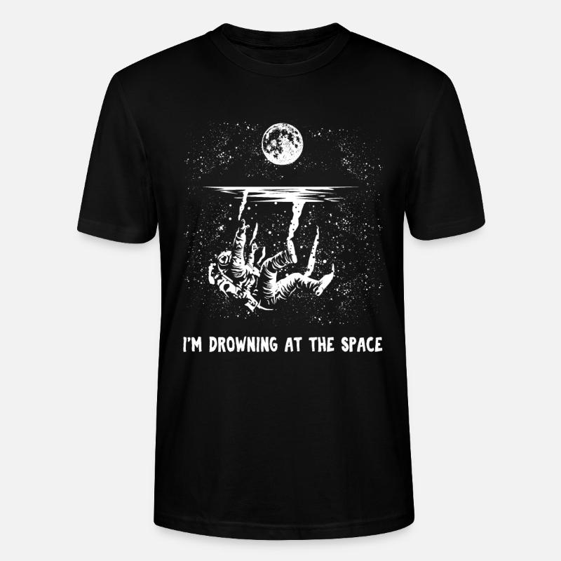 Spaceman astronaute cosmonaute cadeau - T-shirt bio CRAFTER Stanley Stella Unisexe - noir