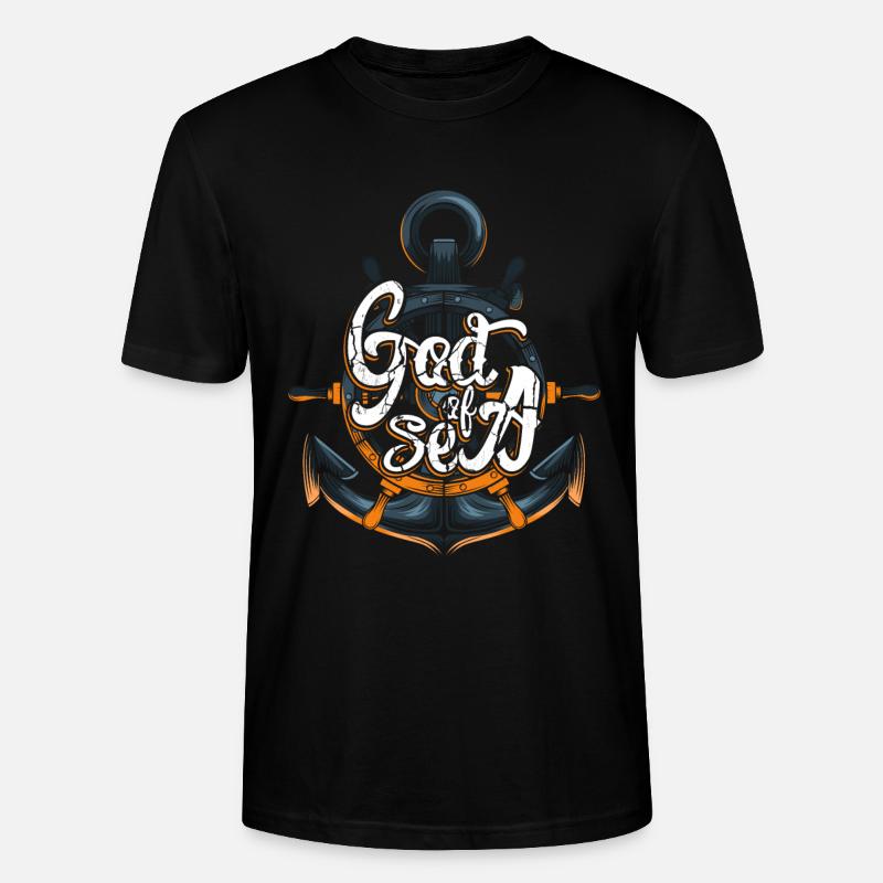 Dieu de mer - T-shirt bio CRAFTER Stanley Stella Unisexe - noir