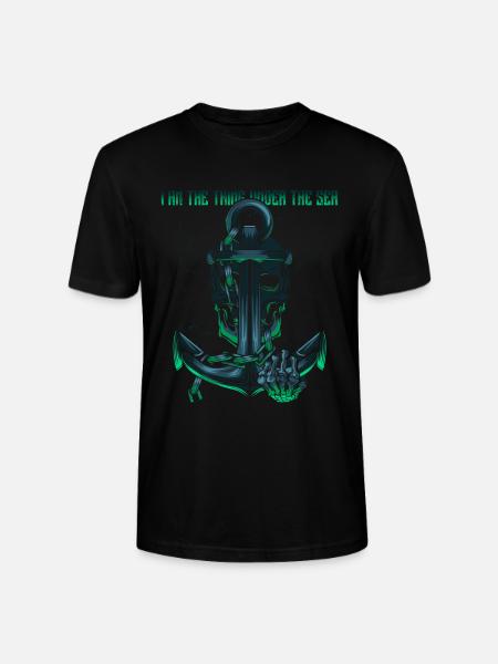 anchor - Stanley/Stella CRAFTER Unisex Organic T-Shirt - black