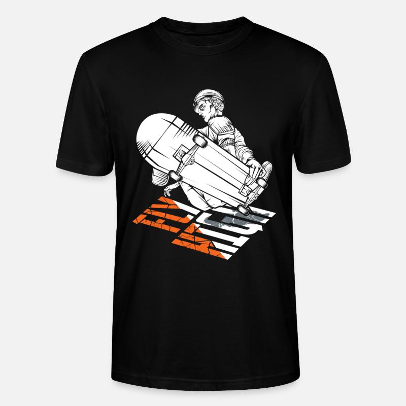 Comic Skate - Stanley/Stella Unisex Bio-T-Shirt CRAFTER - Schwarz