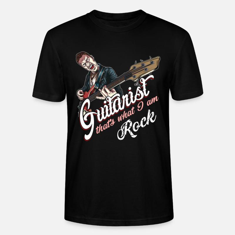 Rockabilly Gitarrist - Stanley/Stella Unisex Bio-T-Shirt CRAFTER - Schwarz