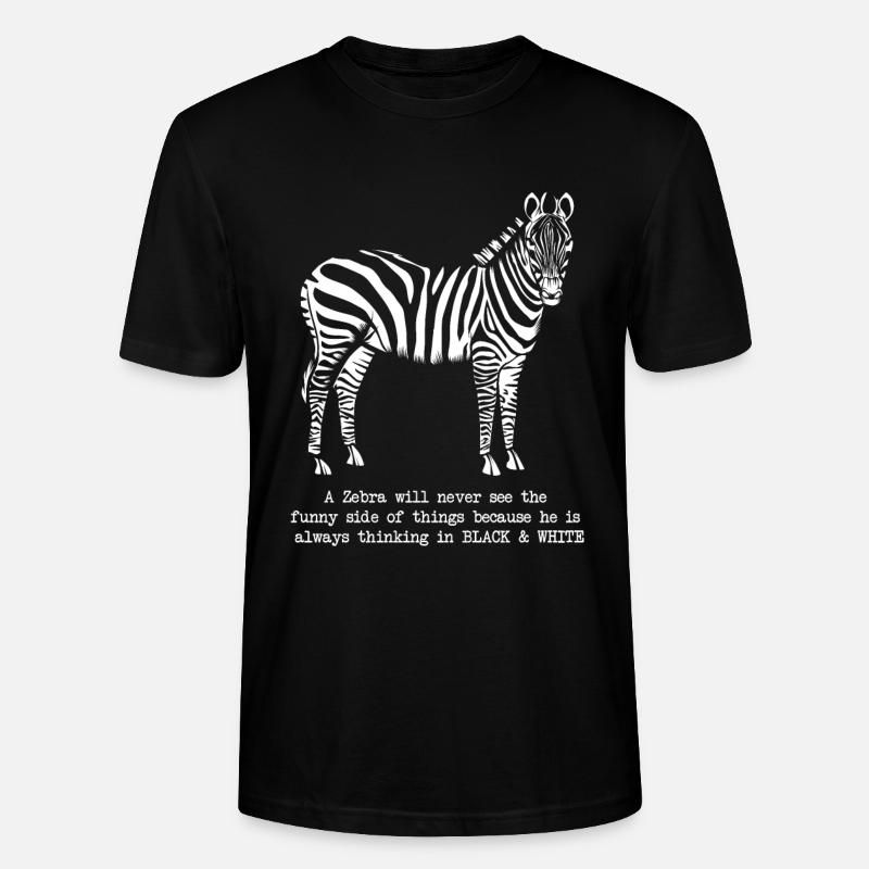 Zebra - Stanley/Stella Unisex Bio-T-Shirt CRAFTER - Schwarz