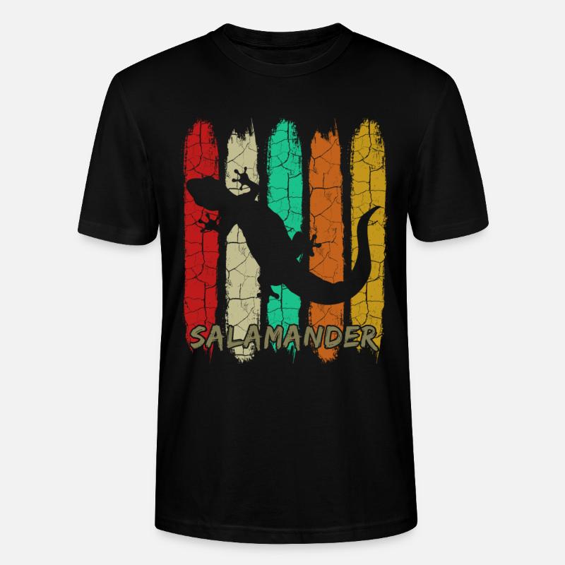 Salamander - Stanley/Stella Unisex Bio-T-Shirt CRAFTER - Schwarz