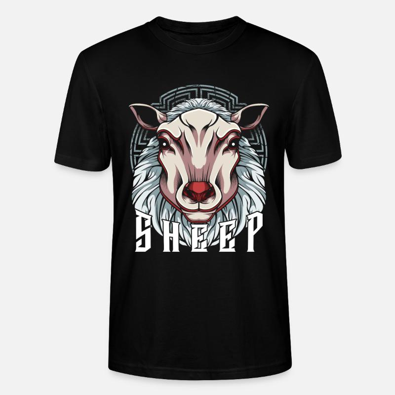 Schaf - Stanley/Stella Unisex Bio-T-Shirt CRAFTER - Schwarz