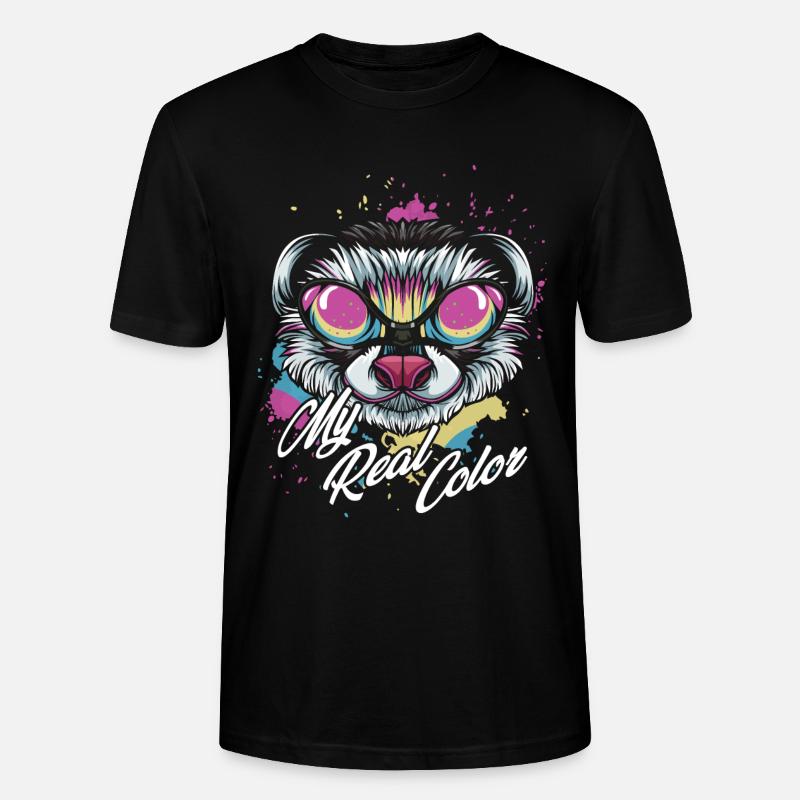 Frettchen - Stanley/Stella Unisex Bio-T-Shirt CRAFTER - Schwarz