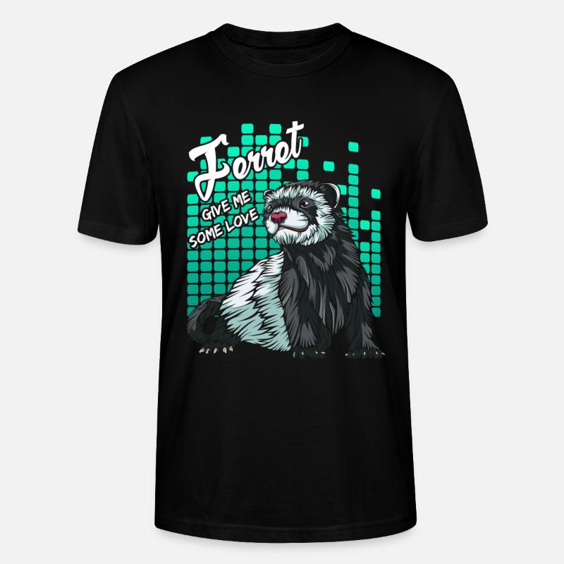 Frettchen - Stanley/Stella Unisex Bio-T-Shirt CRAFTER - Schwarz