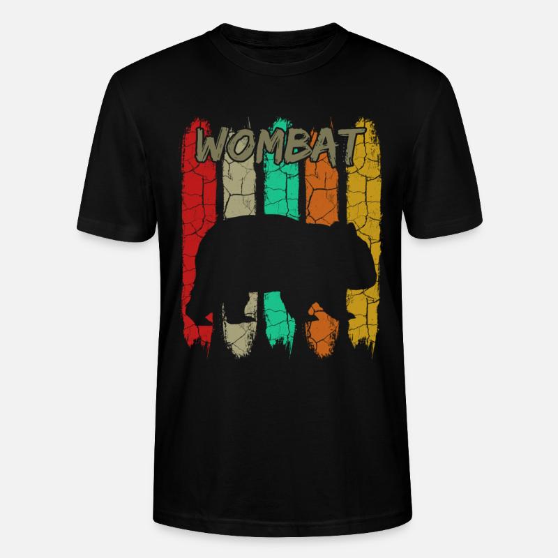 Wombat - Stanley/Stella Unisex Bio-T-Shirt CRAFTER - Schwarz