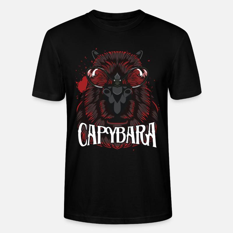 Capybara - Stanley/Stella Unisex Bio-T-Shirt CRAFTER - Schwarz