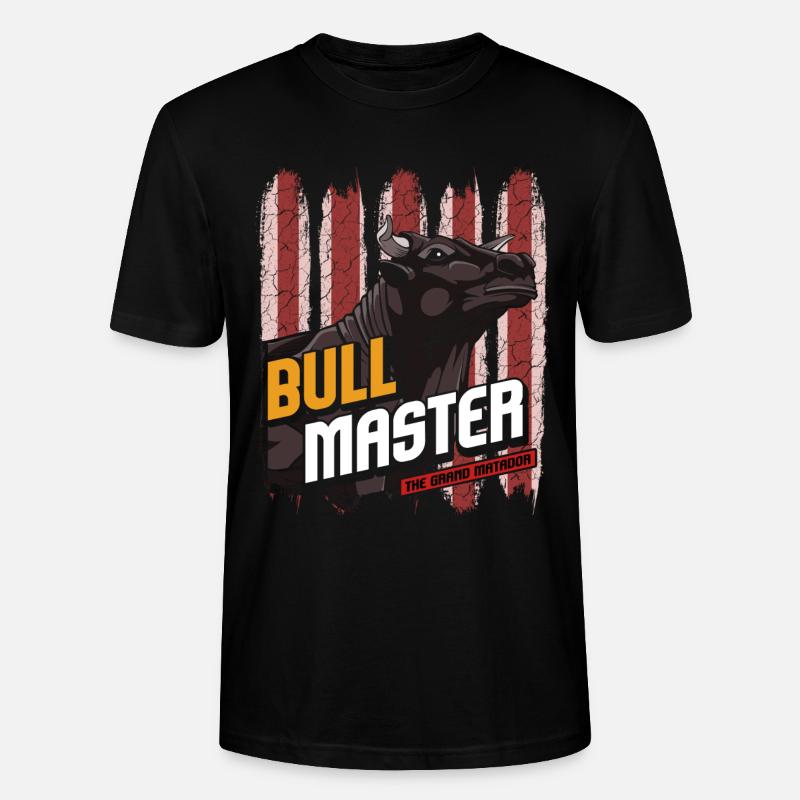 bull - Stanley/Stella CRAFTER Unisex Organic T-Shirt - black