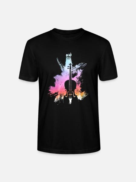Violin Art Violinist Gaveidee Fiddle Fiddler - Stanley Stella CRAFTER unisex økologisk-T-shirt - sort