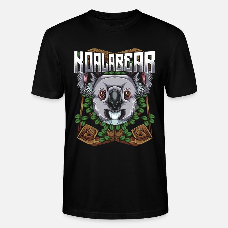 Koalabär - Stanley/Stella Unisex Bio-T-Shirt CRAFTER - Schwarz