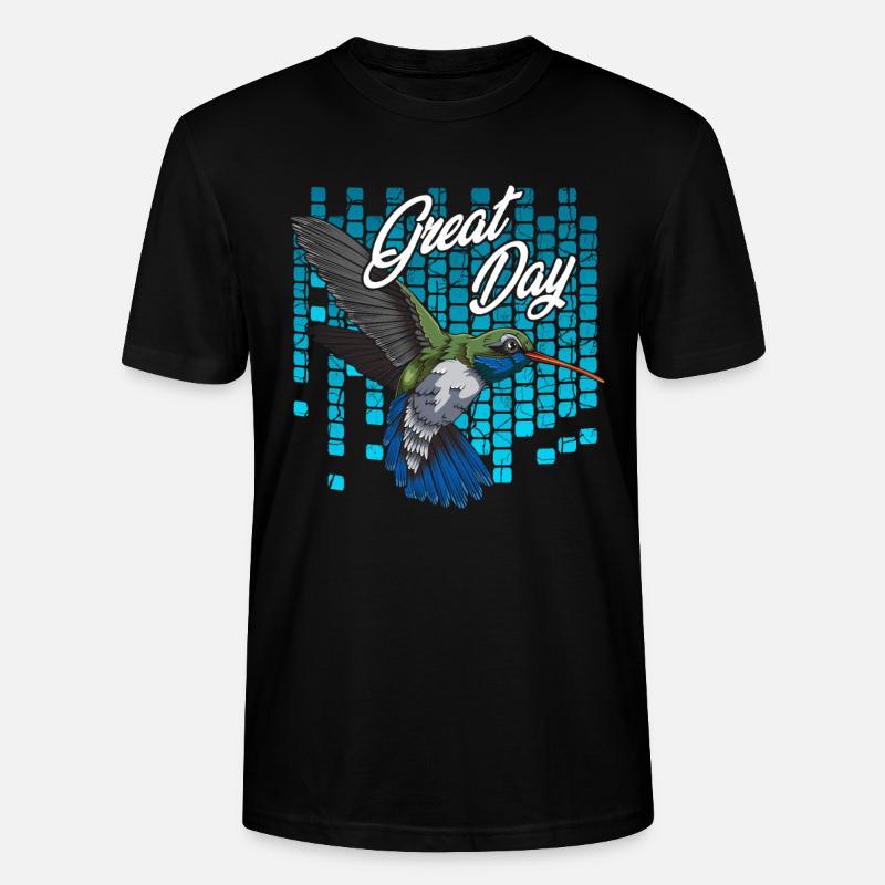 Kolibri - Stanley/Stella Unisex Bio-T-Shirt CRAFTER - Schwarz