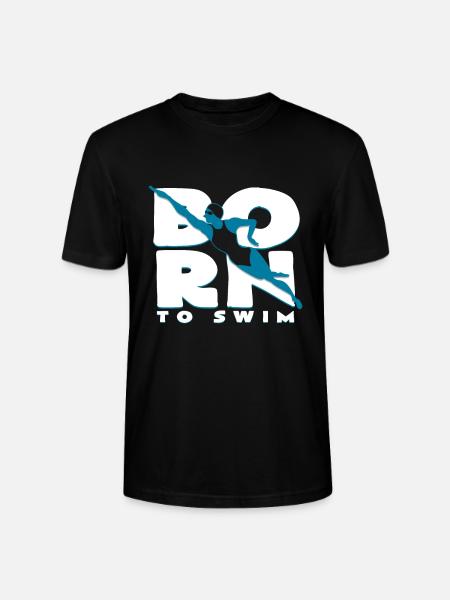swimmer - Stanley/Stella CRAFTER Unisex Organic T-Shirt - black