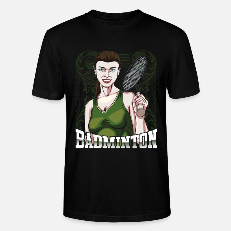 Badminton - T-shirt bio CRAFTER Stanley Stella Unisexe - noir