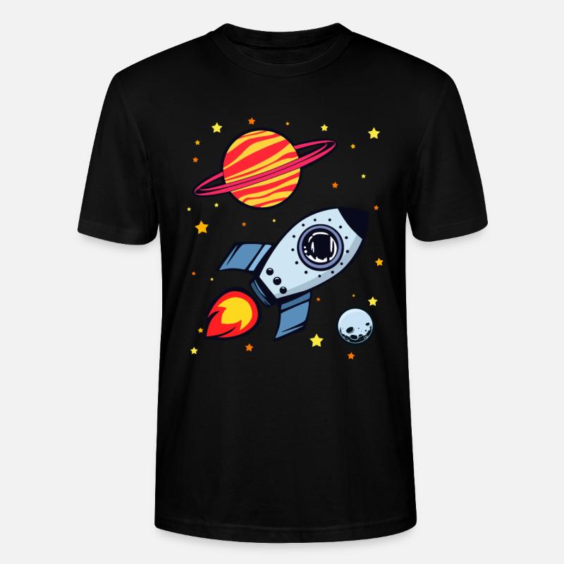 fusée - T-shirt bio CRAFTER Stanley Stella Unisexe - noir
