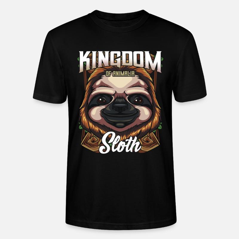 Faultier - Stanley/Stella Unisex Bio-T-Shirt CRAFTER - Schwarz
