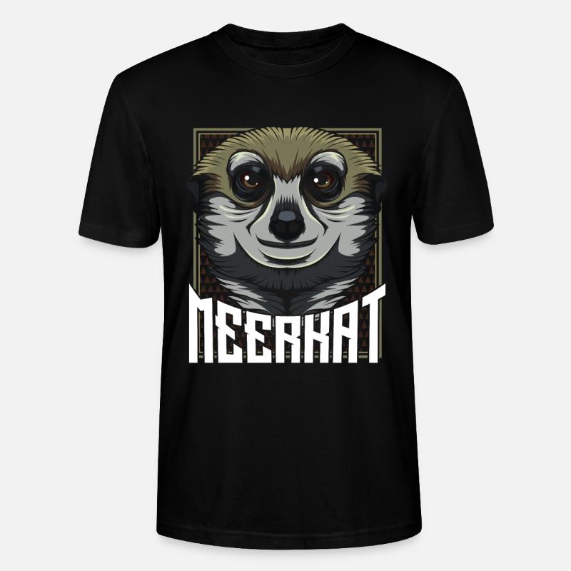 Erdmännchen - Stanley/Stella Unisex Bio-T-Shirt CRAFTER - Schwarz