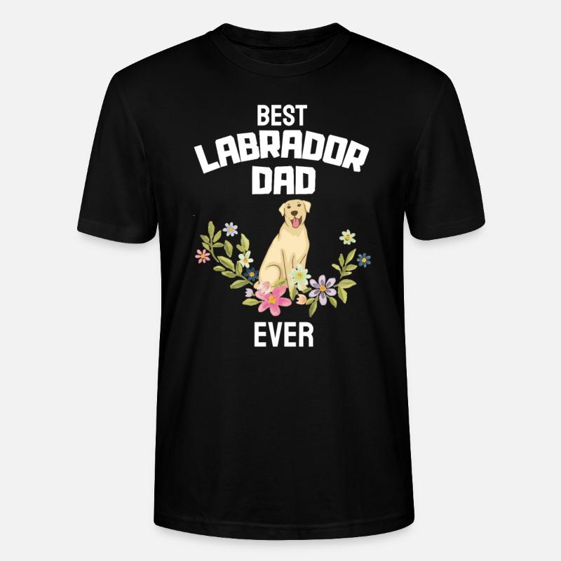 Labrador Papa - T-shirt bio CRAFTER Stanley Stella Unisexe - noir