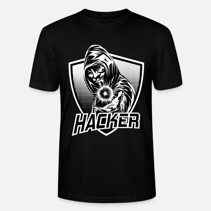 HACKER - T-shirt bio CRAFTER Stanley Stella Unisexe - noir