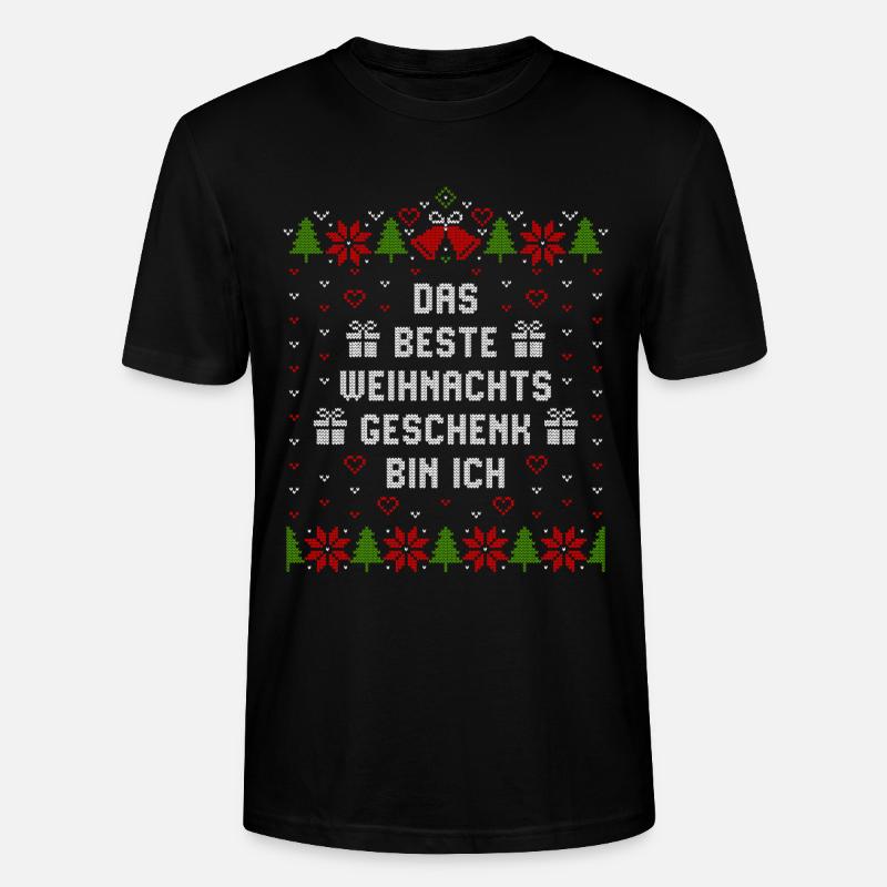 Das beste Weihnachtsgeschenk bin ich - Stanley/Stella Unisex Bio-T-Shirt CRAFTER - Schwarz