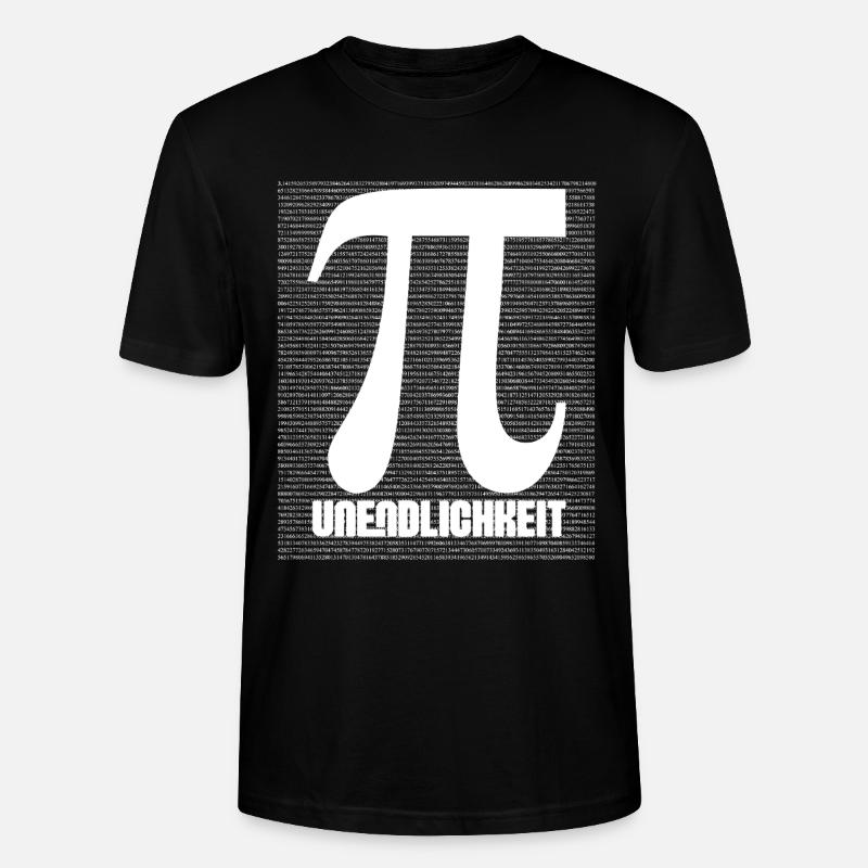 Pi Symbol Pattern Nerd - Stanley/Stella CRAFTER Unisex Organic T-Shirt - black